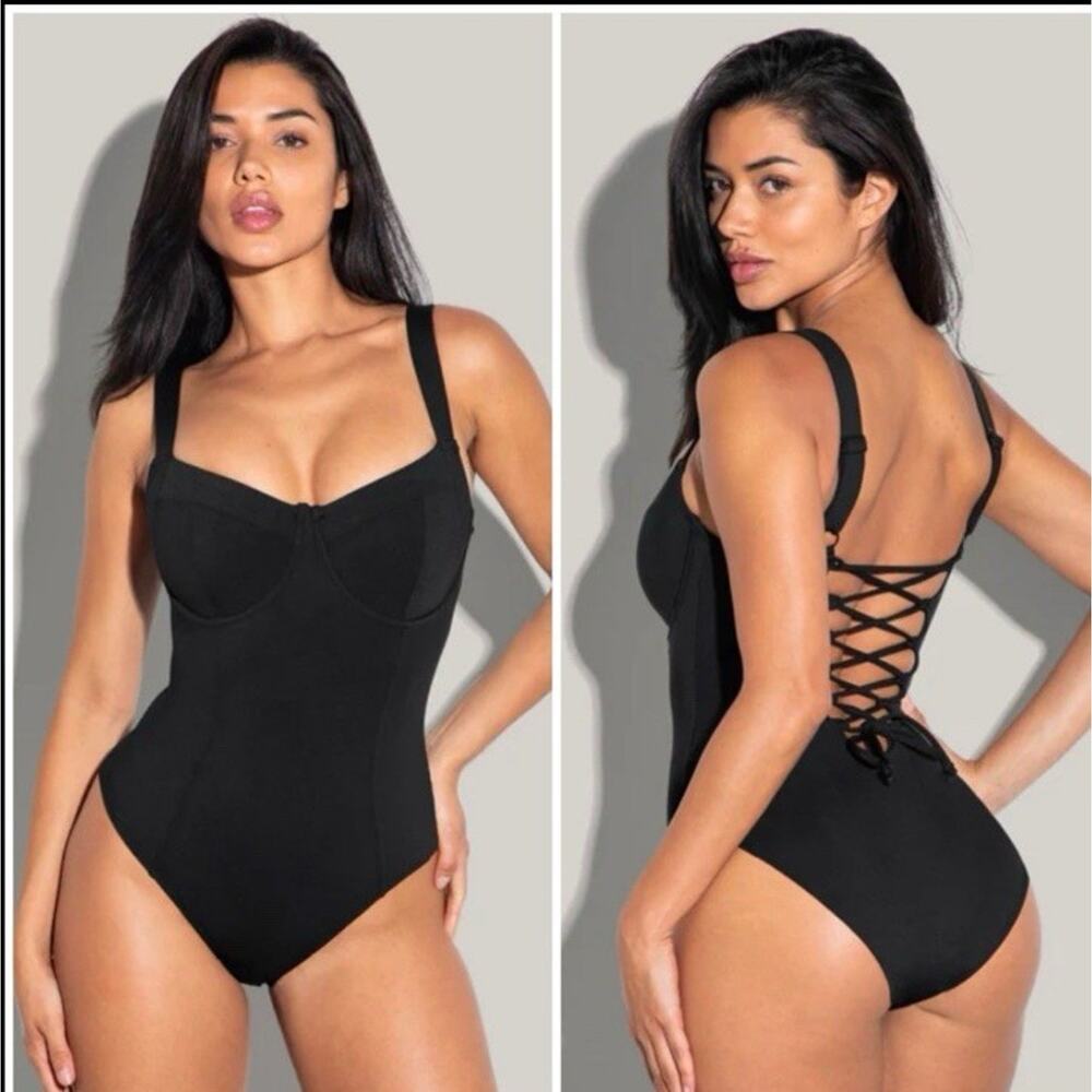 TA3 Lifty One Piece Swimsuit Small Regular B/C Cup Black Compression Shapewear